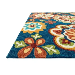 (E138) Santa Monica Multicolored Medallion Indoor & Outdoor Area Rug, 5x7 7 (E138) Santa Monica Multicolored Medallion Indoor & Outdoor Area Rug, 5x7 -Rugs Sales Store e138 santa monica multicolored medallion indoor outdoor area rug 5x7 4