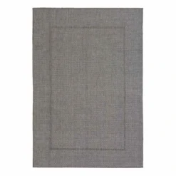 (E195) Crosby St Santorini Grey & Natural Woven Indoor & Outdoor Area Rug, 7x10