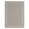 (E198) Honeybloom Prisma Ivory Border Indoor & Outdoor Area Rug, 5x7
