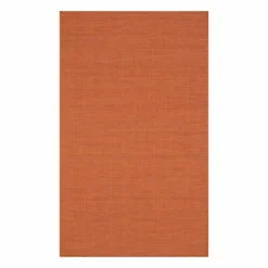 (E262) Panama Orange Woven Indoor & Outdoor Area Rug, 5x7