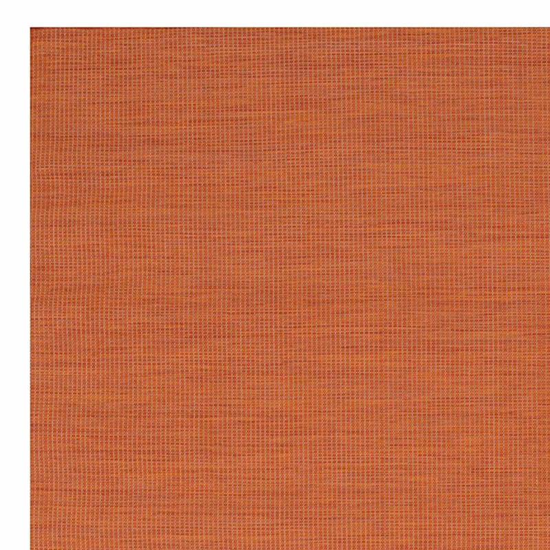 (E262) Panama Orange Woven Indoor & Outdoor Area Rug, 5x7 2 (E262) Panama Orange Woven Indoor & Outdoor Area Rug, 5x7 - Image 2