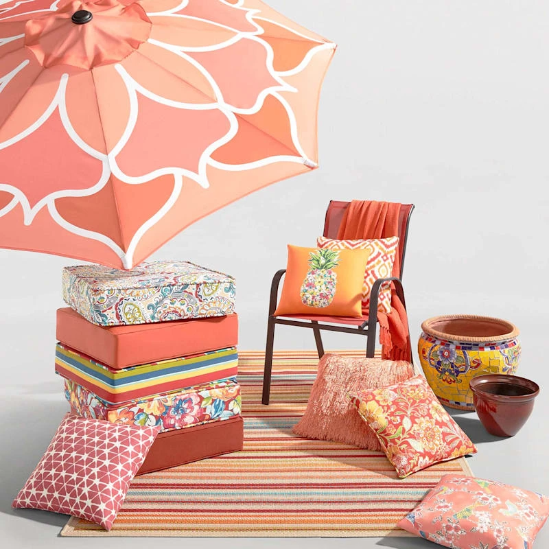 (E309) Scope Multicolor Striped Woven Indoor & Outdoor Area Rug, 5x7 5 (E309) Scope Multicolor Striped Woven Indoor & Outdoor Area Rug, 5x7 - Image 5