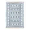 (E320) Porter Light Blue Patterned Indoor & Outdoor Area Rug, 5x7