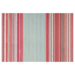(E329) Mikayla Pink Multicolor Striped Outdoor Area Rug, 8x10