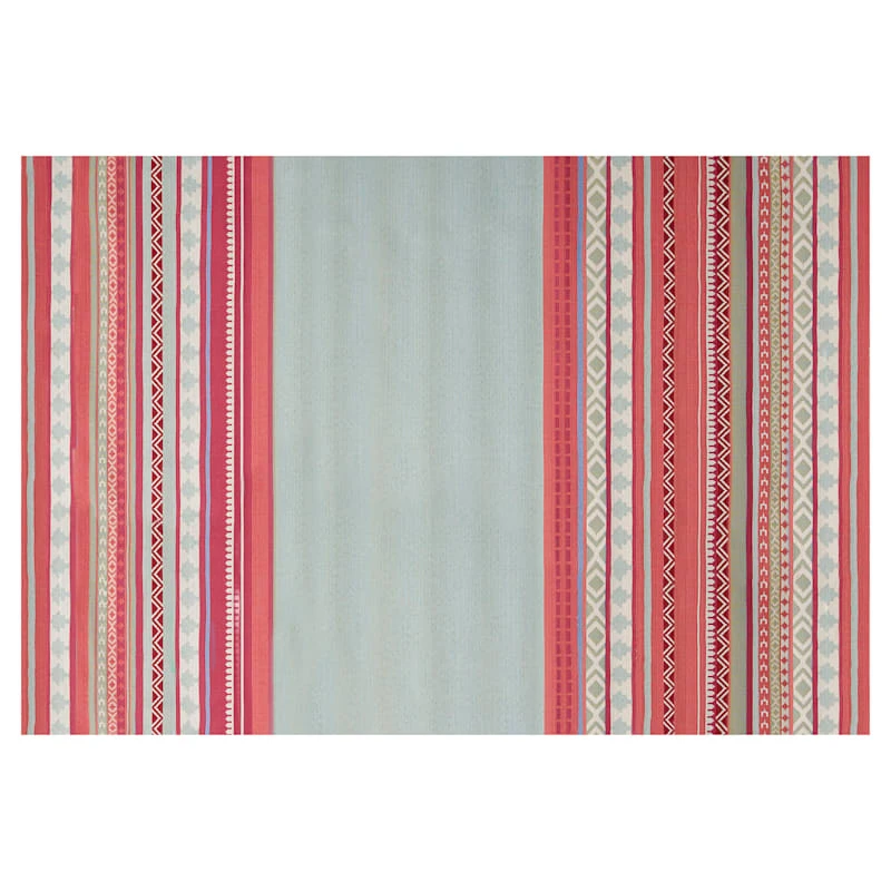 (E329) Mikayla Pink Multicolor Striped Outdoor Area Rug, 8x10 1 (E329) Mikayla Pink Multicolor Striped Outdoor Area Rug, 8x10