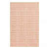 (E440) Clyde Peach Striped Outdoor Area Rug, 5x7