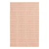 (E440) Clyde Peach Striped Outdoor Area Rug, 8x10