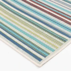 (E441) Scope Aqua Green Striped Area Rug, 5x7 9 (E441) Scope Aqua Green Striped Area Rug, 5x7 -Rugs Sales Store e441 scope aqua green striped area rug 5x7 3