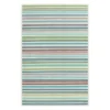 (E441) Scope Aqua Green Striped Area Rug, 8x10
