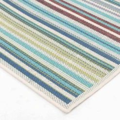 (E441) Scope Aqua Green Striped Area Rug, 8x10 9 (E441) Scope Aqua Green Striped Area Rug, 8x10 -Rugs Sales Store e441 scope aqua green striped area rug 8x10 3