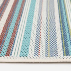 (E441) Scope Aqua Green Striped Area Rug, 8x10 11 (E441) Scope Aqua Green Striped Area Rug, 8x10 -Rugs Sales Store e441 scope aqua green striped area rug 8x10 5