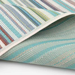 (E441) Scope Aqua Green Striped Area Rug, 8x10 12 (E441) Scope Aqua Green Striped Area Rug, 8x10 -Rugs Sales Store e441 scope aqua green striped area rug 8x10 6
