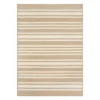 (E456) Honeybloom Lester Natural Striped Area Rug, 5x7