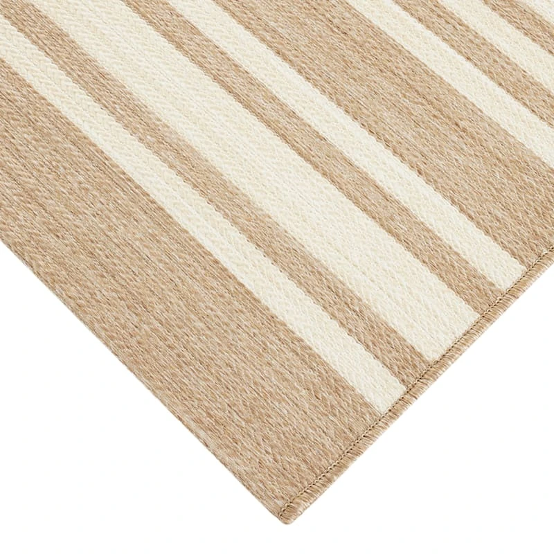 (E456) Honeybloom Lester Natural Striped Area Rug, 5x7 2 (E456) Honeybloom Lester Natural Striped Area Rug, 5x7 - Image 2