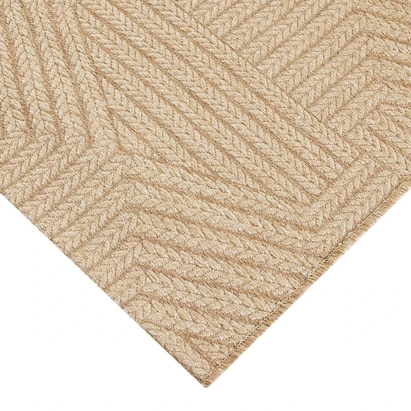 (E457) Ruby Natural Flatweave Area Rug, 5x7 2 (E457) Ruby Natural Flatweave Area Rug, 5x7 - Image 2