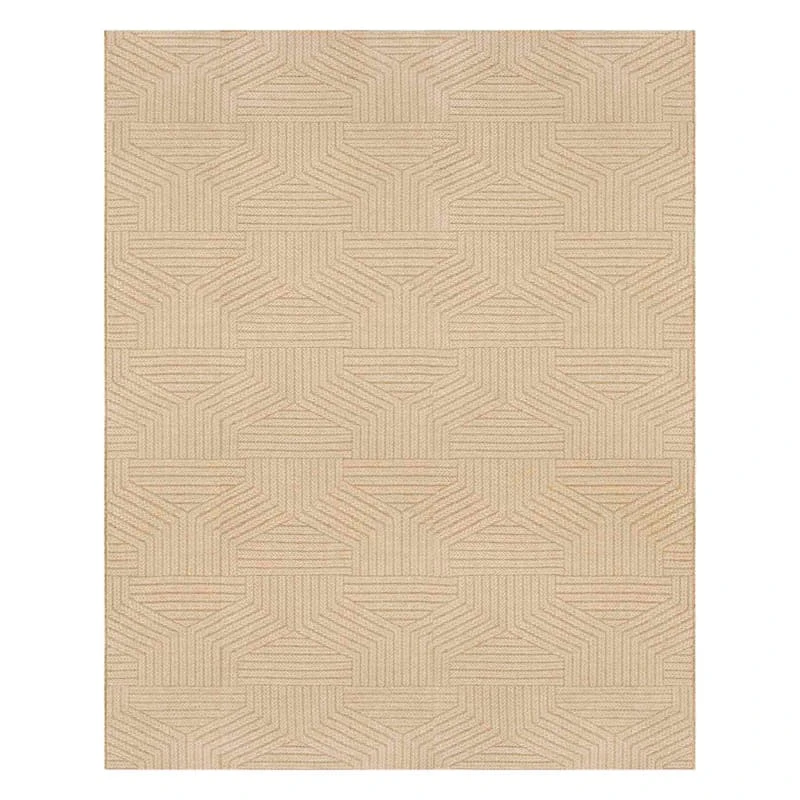 (E457) Ruby Natural Flatweave Area Rug, 8x10 1 (E457) Ruby Natural Flatweave Area Rug, 8x10