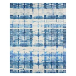 (E459) Ty Pennington Hale Indigo Flatweave Area Rug, 8x10