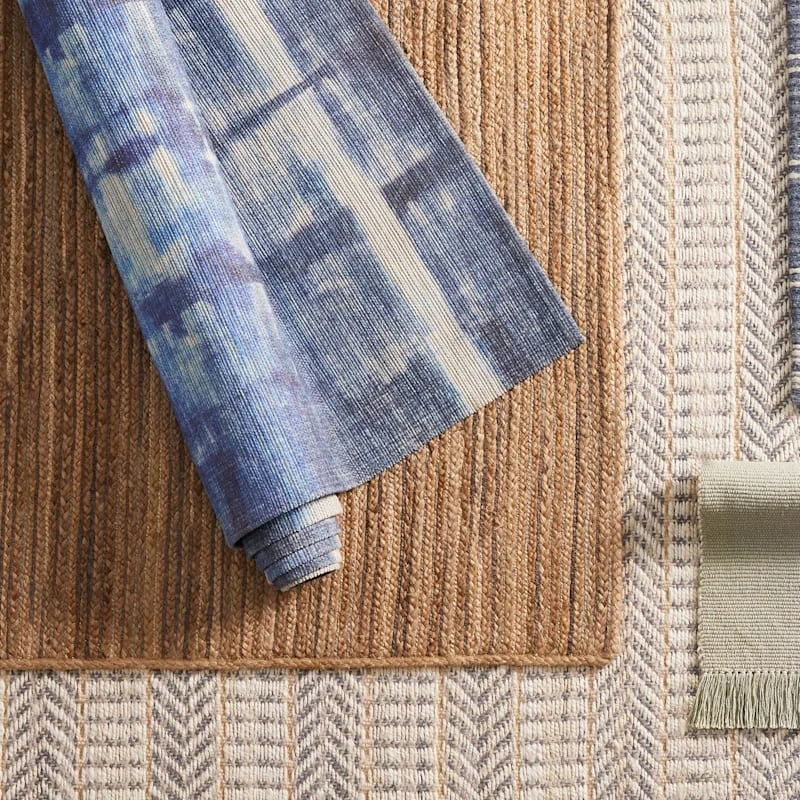 (E459) Ty Pennington Hale Indigo Flatweave Area Rug, 8x10 3 (E459) Ty Pennington Hale Indigo Flatweave Area Rug, 8x10 - Image 3