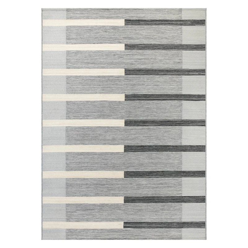 (E461) Laila Ali Jasper Flatweave Area Rug, 5x7 1 (E461) Laila Ali Jasper Flatweave Area Rug, 5x7