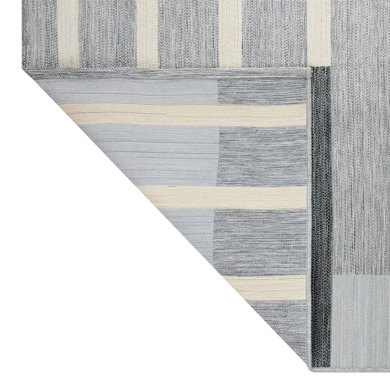 (E461) Laila Ali Jasper Flatweave Area Rug, 5x7 4 (E461) Laila Ali Jasper Flatweave Area Rug, 5x7 - Image 4