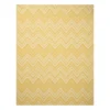 (E470) Ember Yellow Chevron Area Rug, 8x10