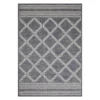 (E471) Journi Grey Diamond Design Area Rug, 5x8