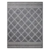 (E471) Journi Grey Diamond Design Area Rug, 8x10