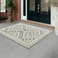 (E475) Tracey Boyd Athens Grey Diamond Design Area Rug, 8x10 -Rugs Sales Store e475 tracey boyd athens grey diamond design area rug 8x10 6