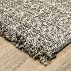 (E476) Tracey Boyd Leeward Grey & White Area Rug, 5x7 9 (E476) Tracey Boyd Leeward Grey & White Area Rug, 5x7 -Rugs Sales Store e476 tracey boyd leeward grey white area rug 5x7 4