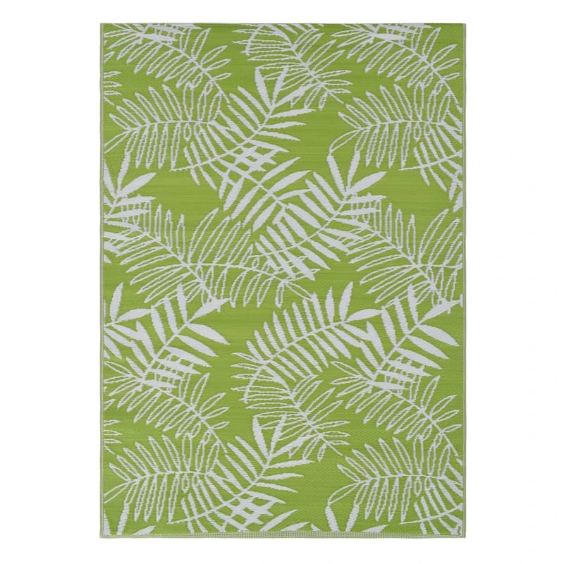 Green Palm Plastic Outdoor Area Rug, 5x7 1 Green Palm Plastic Outdoor Area Rug, 5x7
