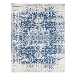 Harput Black & Cream Medium Area Rug, 8x10