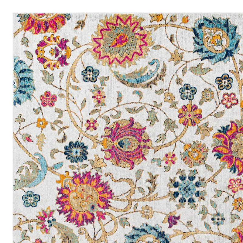 Harput Multicolor Floral Area Rug, 8x10 2 Harput Multicolor Floral Area Rug, 8x10 - Image 2