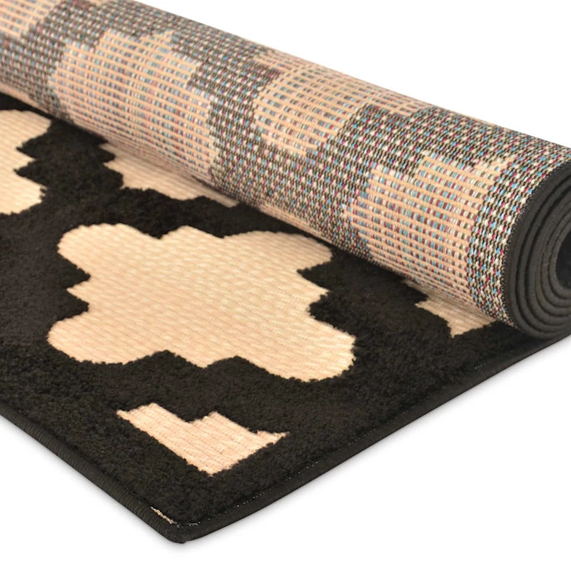 Torino Black Trellis Area Rug, 5x7 3 Torino Black Trellis Area Rug, 5x7 - Image 3