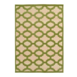 Torino Green Trellis Area Rug, 5x7