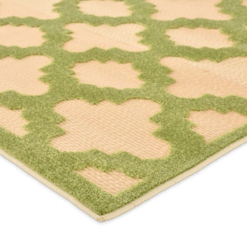 Torino Green Trellis Area Rug, 5x7 2 Torino Green Trellis Area Rug, 5x7 - Image 2