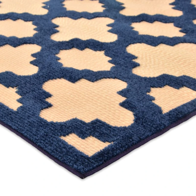 Torino Navy Blue Trellis Area Rug, 5x7 2 Torino Navy Blue Trellis Area Rug, 5x7 - Image 2