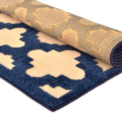 Torino Navy Blue Trellis Area Rug, 5x7 7 Torino Navy Blue Trellis Area Rug, 5x7 -Rugs Sales Store torino navy blue trellis area rug 5x7 3