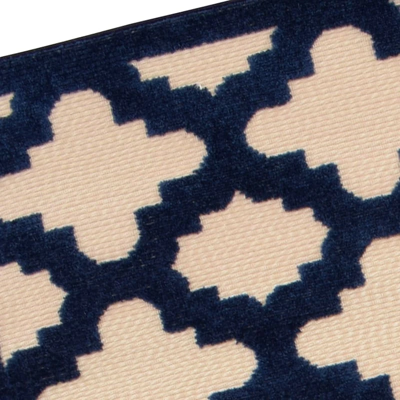 Torino Navy Blue Trellis Area Rug, 5x7 5 Torino Navy Blue Trellis Area Rug, 5x7 - Image 5