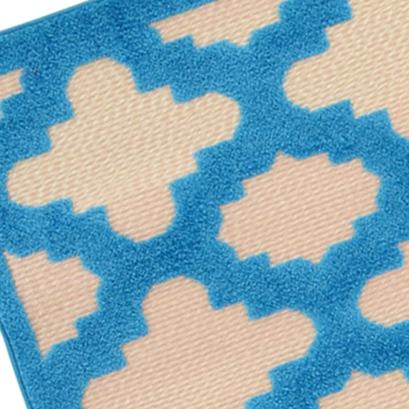 Torino Turquoise Trellis Area Rug, 5x7 5 Torino Turquoise Trellis Area Rug, 5x7 - Image 5
